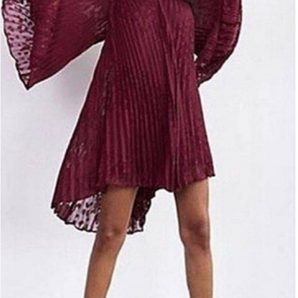 ANTHROPOLOGIE Toulon Pleated Mini Dress - Picture 4 of 6
